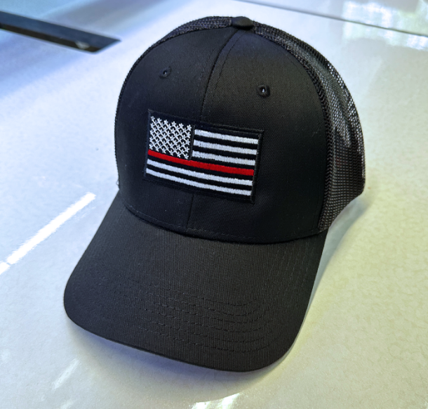 American Red Line Flag Trucker Cap - Fire Fighter Support