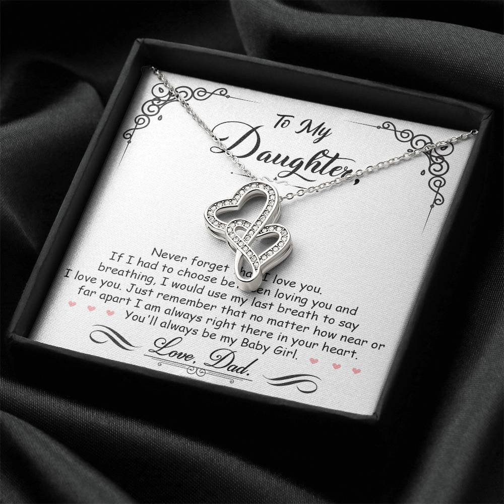 Daughter, My Heart is Always with You!   Necklace