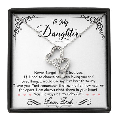 Daughter, My Heart is Always with You!   Necklace