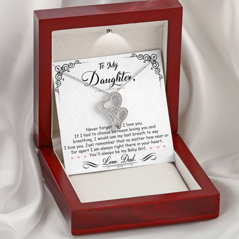 Daughter, My Heart is Always with You!   Necklace