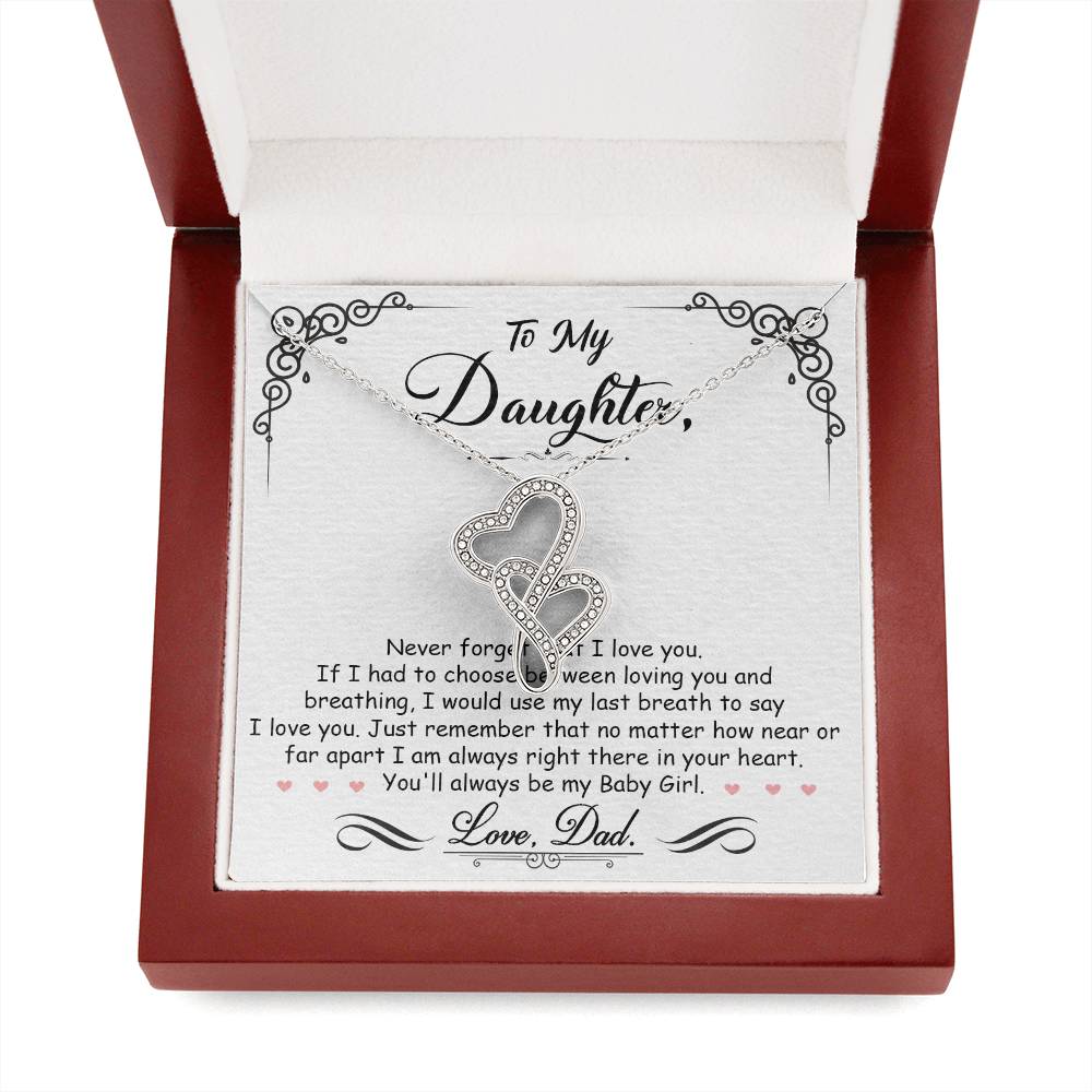 Daughter, My Heart is Always with You!   Necklace