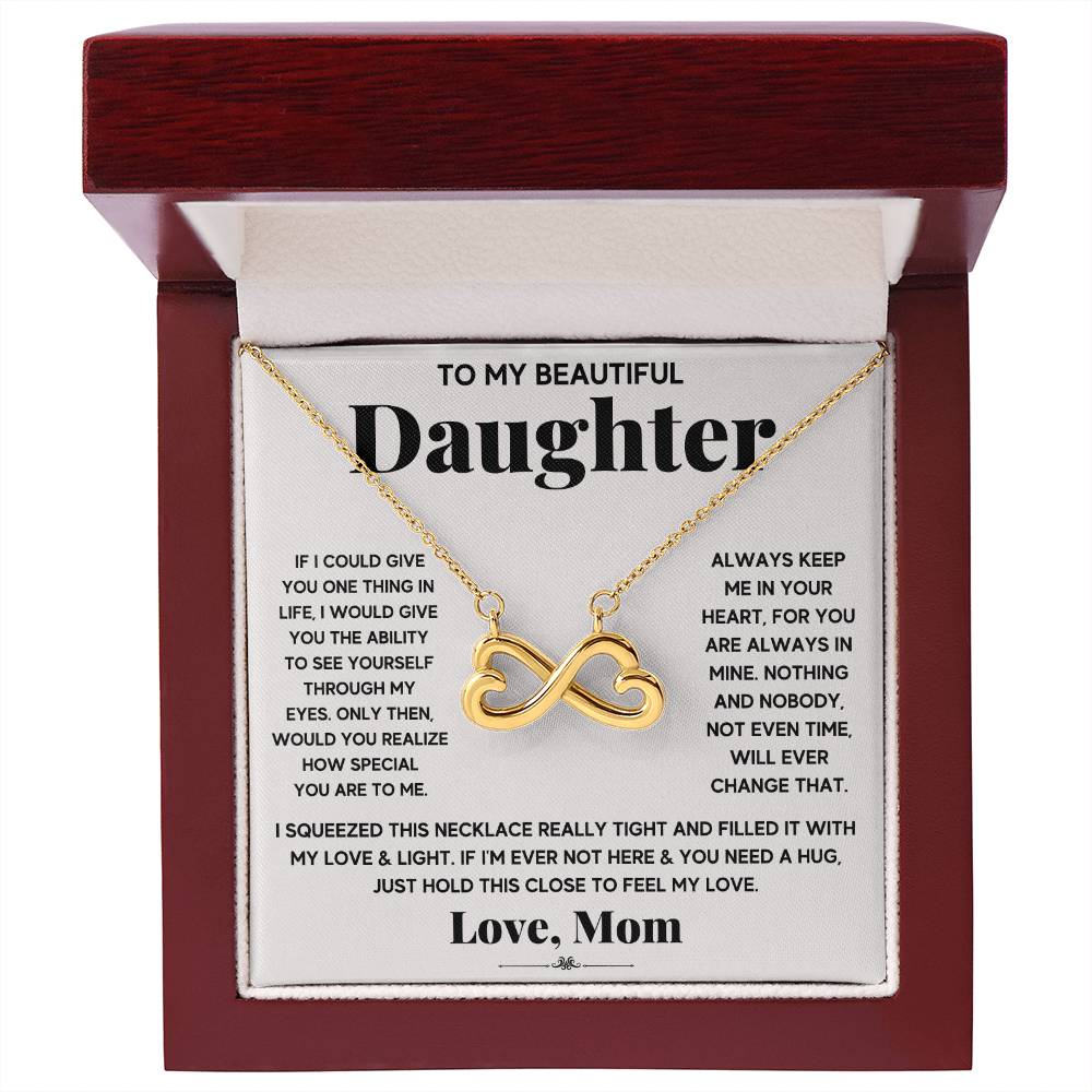 Daughter Interlocking Hearts - Endless Love Neclace