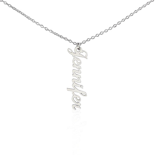 Custom Vertical Name Necklace - Beautiful!