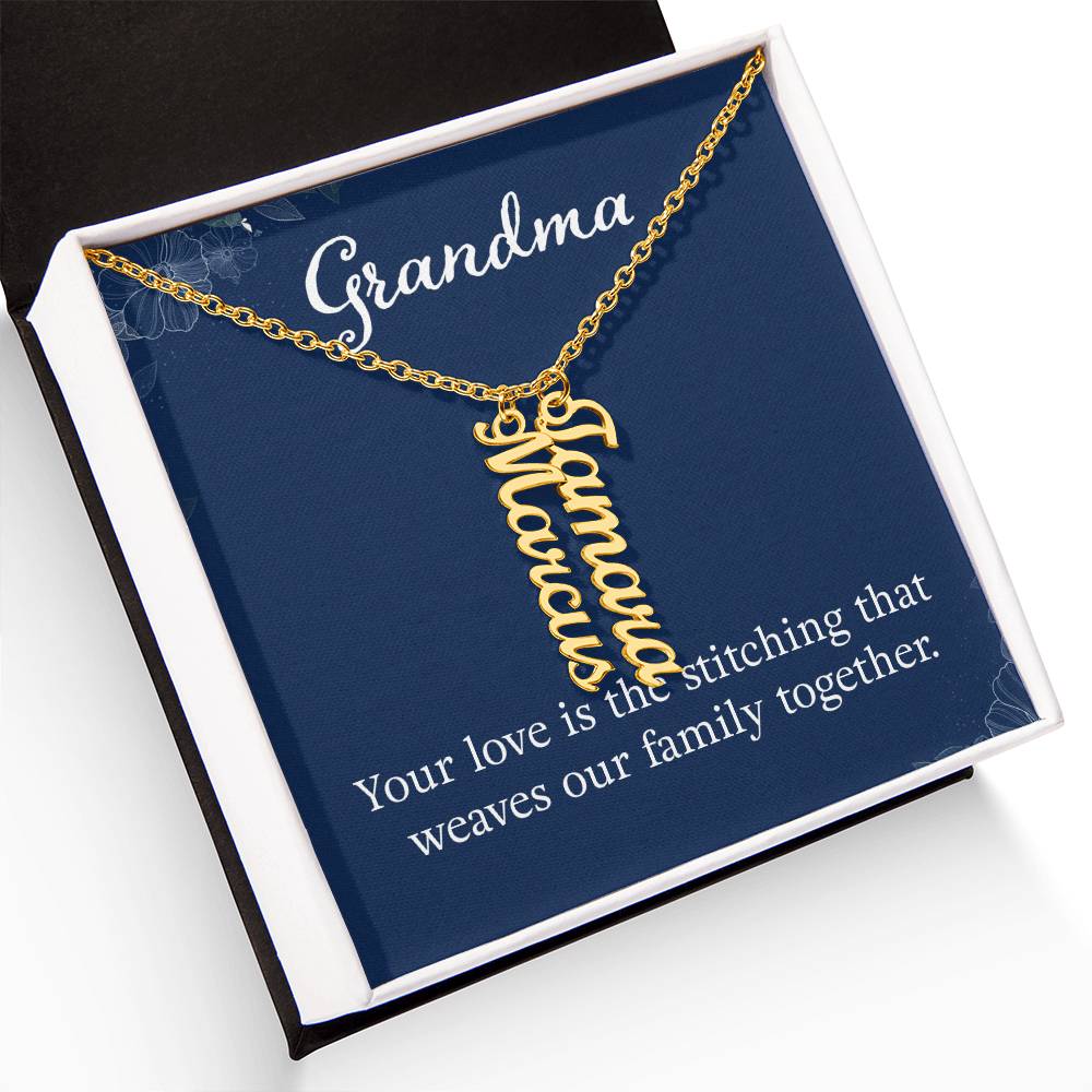 Up To 4 Custom Names on a Necklace - You Design!