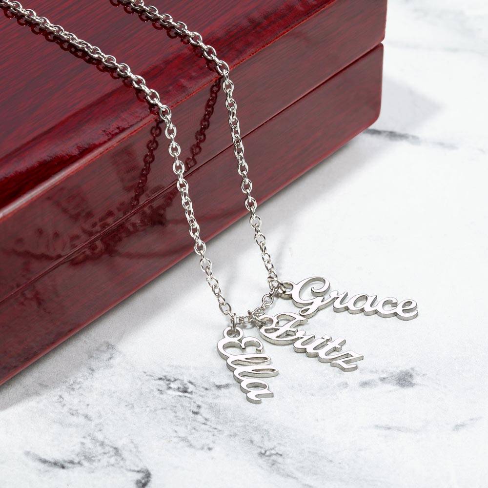 Up To 4 Custom Names on a Necklace - You Design!