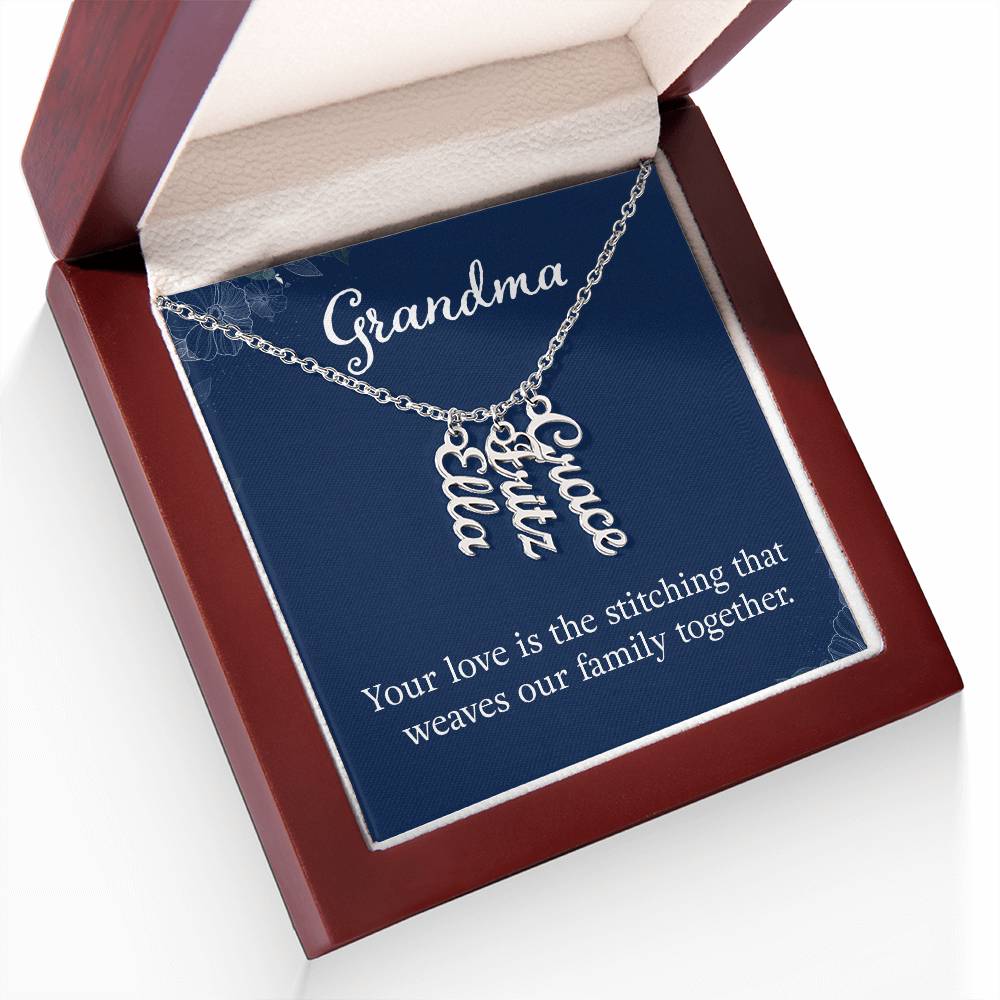 Up To 4 Custom Names on a Necklace - You Design!