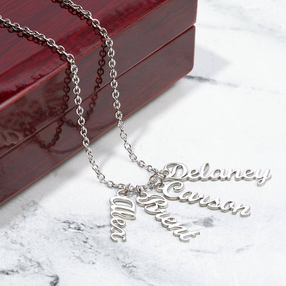 Up To 4 Custom Names on a Necklace - You Design!