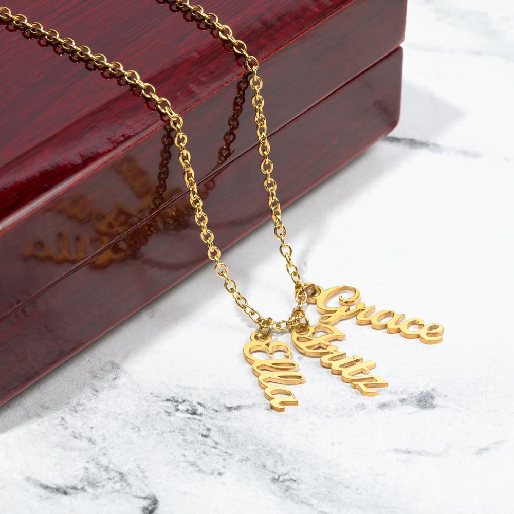 Up To 4 Custom Names on a Necklace - You Design!