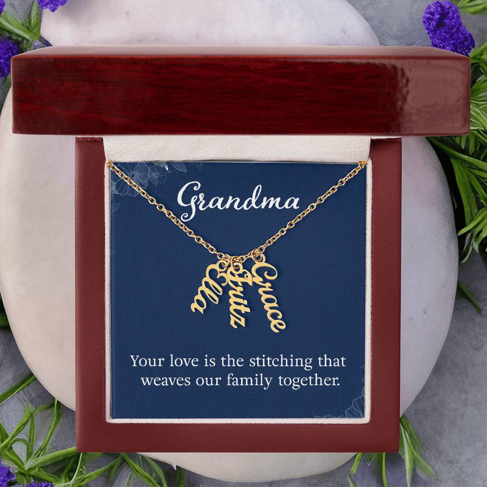 Up To 4 Custom Names on a Necklace - You Design!