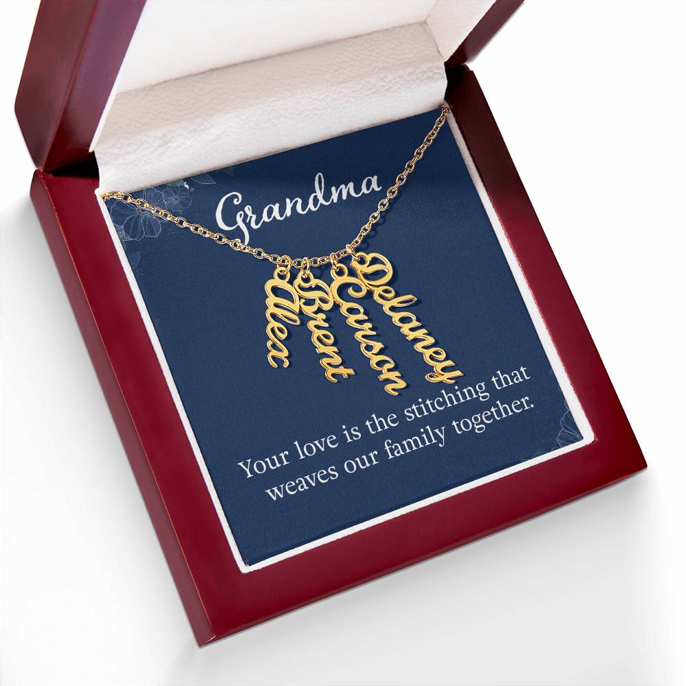 Up To 4 Custom Names on a Necklace - You Design!