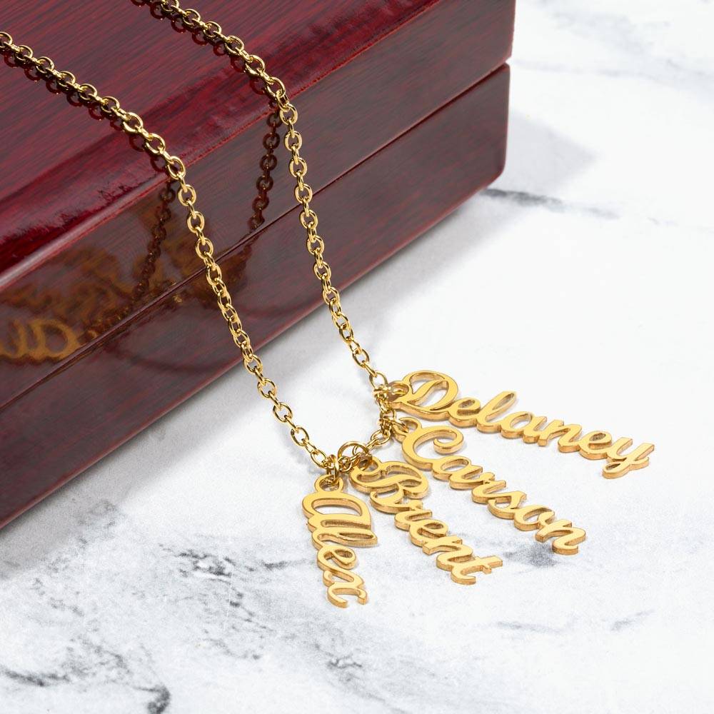 Up To 4 Custom Names on a Necklace - You Design!