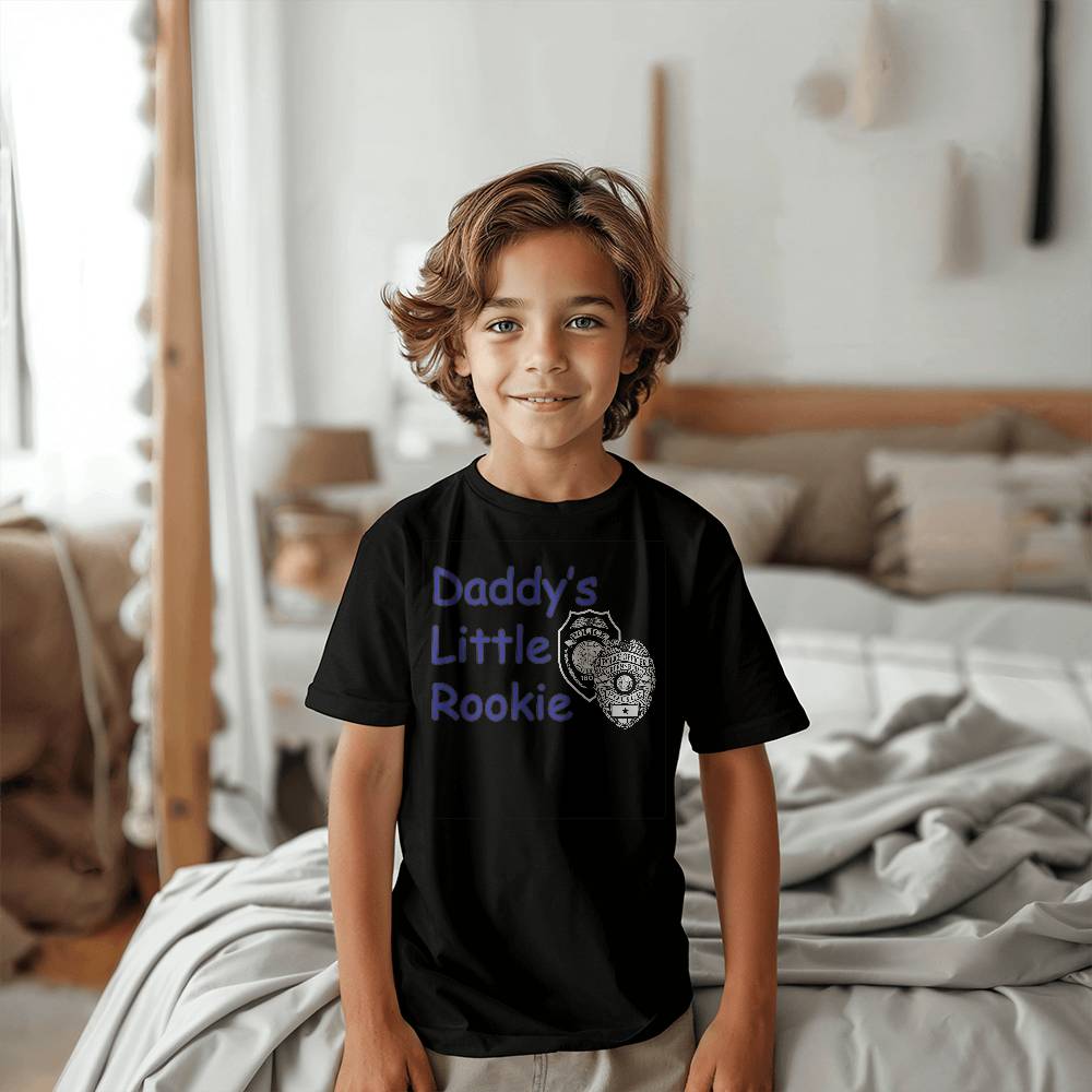 Daddy's Little Rookie - Kids tee shirt