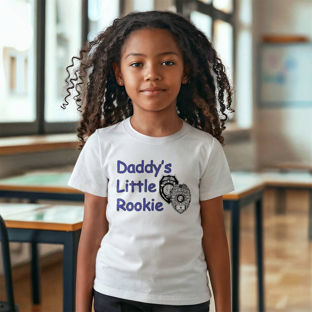 Daddy's Little Rookie - Kids tee shirt