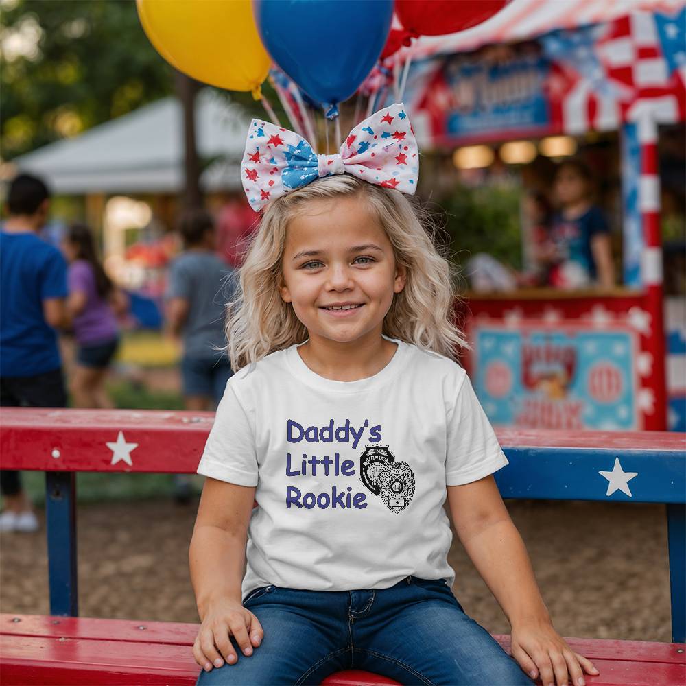 Daddy's Little Rookie - Kids tee shirt