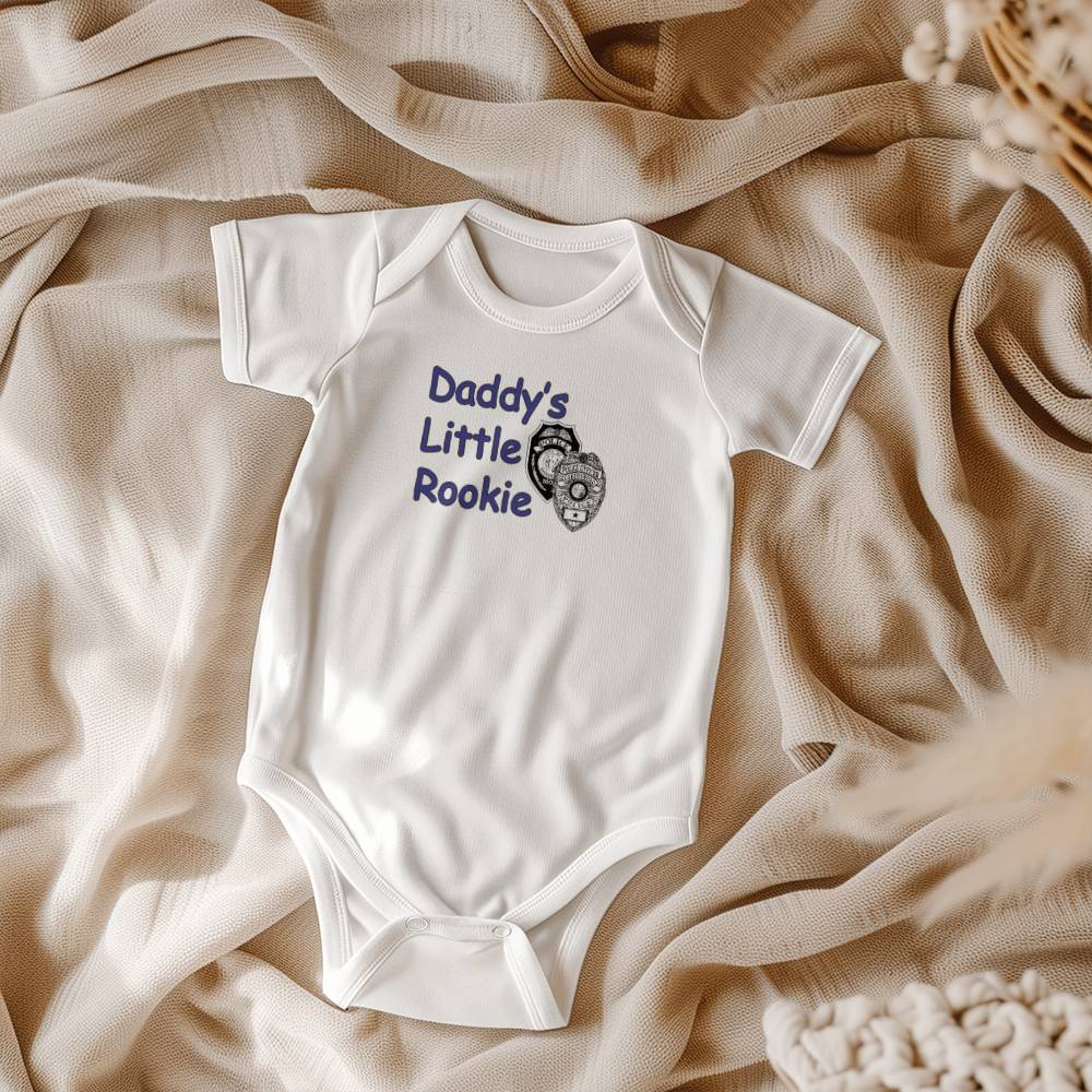 Daddy's Little Rookie GPD Baby Onesie